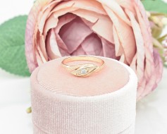 Złoty pierścionek p.585/2,21g z cyrkonią  ŁZ