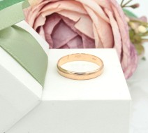 Złota obrączka p.585/3,49g - różowe złoto    ŁZ