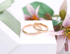 Złote obrączki p.585/4,85g    ŁZ