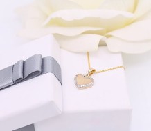 Złota zawieszka p.585/1,53g - serduszko   ŁS