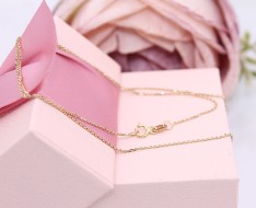 Złoty łańcuszek p.585/1,28g - splot Ankier   ŁZ