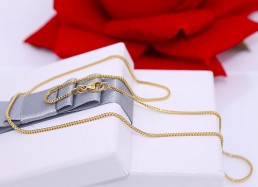 Złoty łańcuszek p.333/2,74g - splot Lisi ogon   ŁS