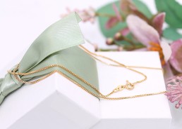 Złoty łańcuszek p.585/2,11g - kostka   ŁZ