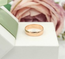 Złota obrączka p.585/2,75g - różowe złoto   ŁZ