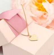 Złota zawieszka p.585/0,66g - serduszko   ŁS