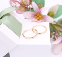 Złote kolczyki p.585/1,93g - koła    ŁZ