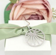 Srebrna zawieszka p.925/4,85g z cyrkoniami   ŁZ