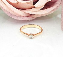 Złoty pierścionek p.585/1,48g z cyrkonią   ŁZ