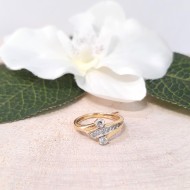 Złoty pierścionek z cyrkoniami 2,55g/p.585  al.14