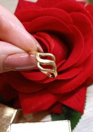 Złoty pierścionek p.585/1,76g  al.14