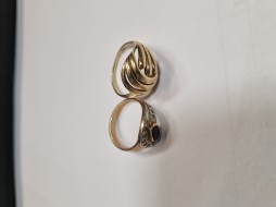 1 AUKCJA P2350/2025  2 pierścionki 7,88G/14K 