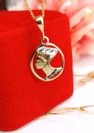 Złota zawieszka p.585/1,29g  Nefretete  al.14