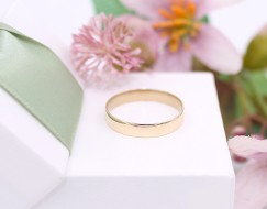 Złota obrączka p.585/2,43g   ŁZ