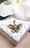 Złota zawieszka p.585/2,46g  Motyl  al.14