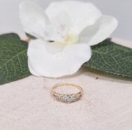 Złoty pierścionek p.585/2,01g  al.14