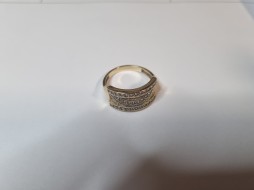 1 AUKCJA P114/2025  pierscionek 3,41G/14K 
