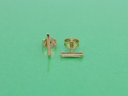 Złote kolczyki p.585/0,82g, wkrętki patyczki   ŁS