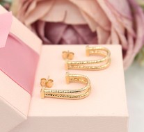 Złote kolczyki p.585/3,47g   ŁZ