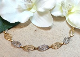 Złota bransoletka ażur p.585/4,07g al.14