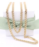 Złoty łańcuszek p.585/23,40g - splot Garibaldi   ŁZ