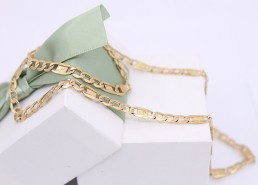 Złoty łańcuszek p.585/7,33g splot Figaro    ŁZ