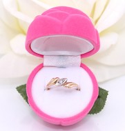 Złoty pierścionek p.585/2,15g z cyrkonią na froncie    ŁS