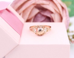 Złoty pierścionek p.585/3,39g z różowego złota   ŁZ