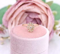 Złoty pierścionek p.585/1,94g z cyrkoniami    ŁZ