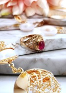 Złoty pierścionek p.585/3,56g  al.14