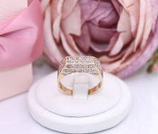 Złoty pierścionek p.585/5,26g z cyrkoniami   ŁZ