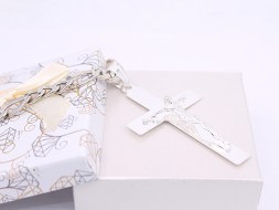 Srebrna zawieszka p.925/11,65g - Krzyż    ŁS