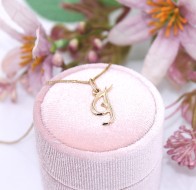 Złota zawieszka p.585/0,74g - literka 