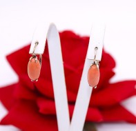 Złote kolczyki p.333/3,25g z koralem    ŁZ