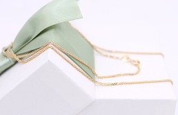 Złoty łańcuszek p.585/2,35g - splot lisi ogon   ŁZ