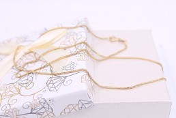 Złoty łańcuszek p.585/2,17g - splot lisi ogon   ŁZ