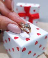 Złoty pierścionek p.585/2,89g  al.14