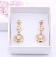 Złote kolczyki p.585/2,20g - wkrętki, kółeczka   ŁS