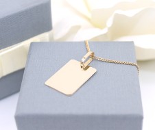 Złota zawieszka p.585/2,09g blaszka   ŁS