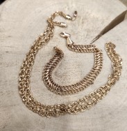 1 Aukcja P609/2025 1*łańcuszek,1*bransoletka  14,07g/p.585 al.14