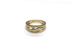 Złoty pierścionek p.333/3,13g z cyrkoniami  ŁZ