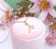 Złota zawieszka p.585/0,70g - literka 