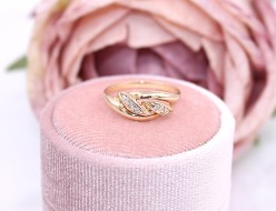 Złoty pierścionek p.585/2,02g z cyrkoniami   ŁZ