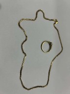 P1277/2025 1 łańcuszek 1 pierścionek