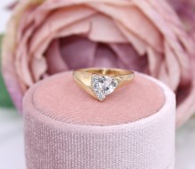 Złoty pierścionek p.585/1,98g z cyrkoniami   ŁZ