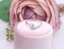 Złoty pierścionek p.585/3,06g z cyrkonią   ŁZ