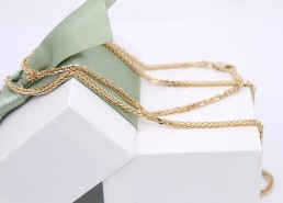 Złoty łańcuszek p.585/8,05g - splot lisi ogon   ŁZ