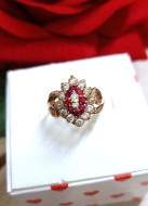 Złoty pierścionek p.585/3,73g  al.14