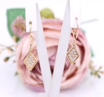 Złote kolczyki p.585/3,85g z cyrkoniami   ŁZ