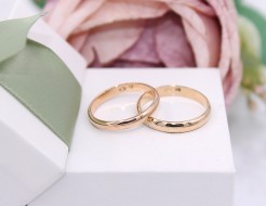 Złote obrączki p.585/5,94g    ŁS