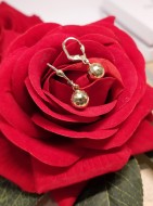 Złote wiszące kuleczki p.585/2,18g  al.14